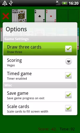 Classic Solitaire screenshot