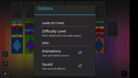 Spectrum Solitaire screenshot